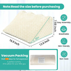 Baby Tummy Time Prop plush cover on skin-friendly fabric for easy cleaning