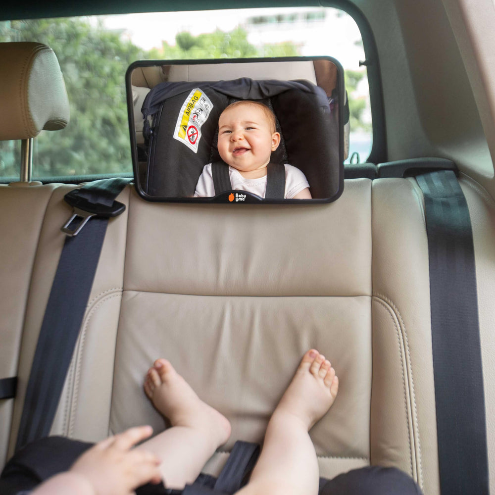 Baby Uma Baby Car Mirror facilitates rear-facing infant monitoring with clarity