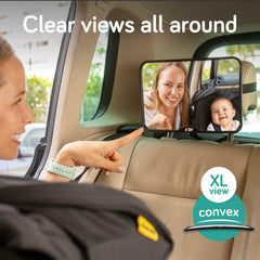 Baby Uma Baby Car Mirror shatterproof materials provide durable safety during daily commutes