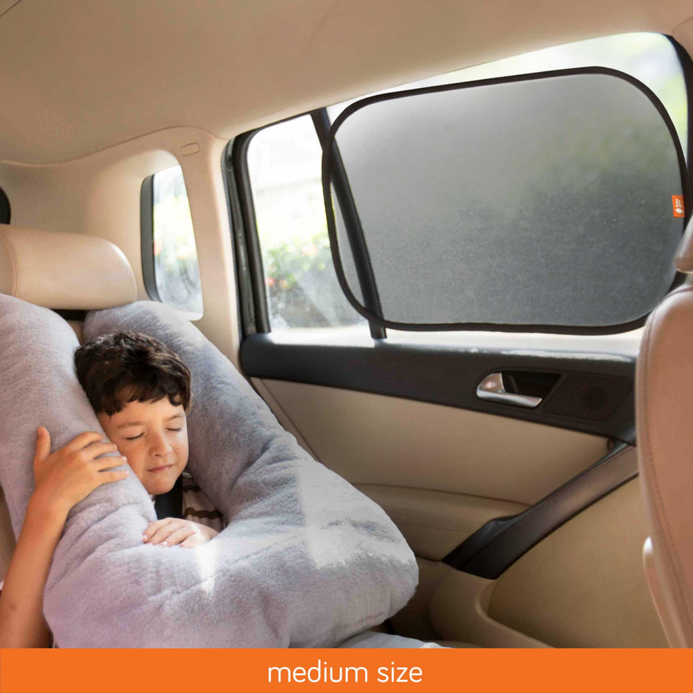 Baby Uma car window shades large size coverage for bigger windows.