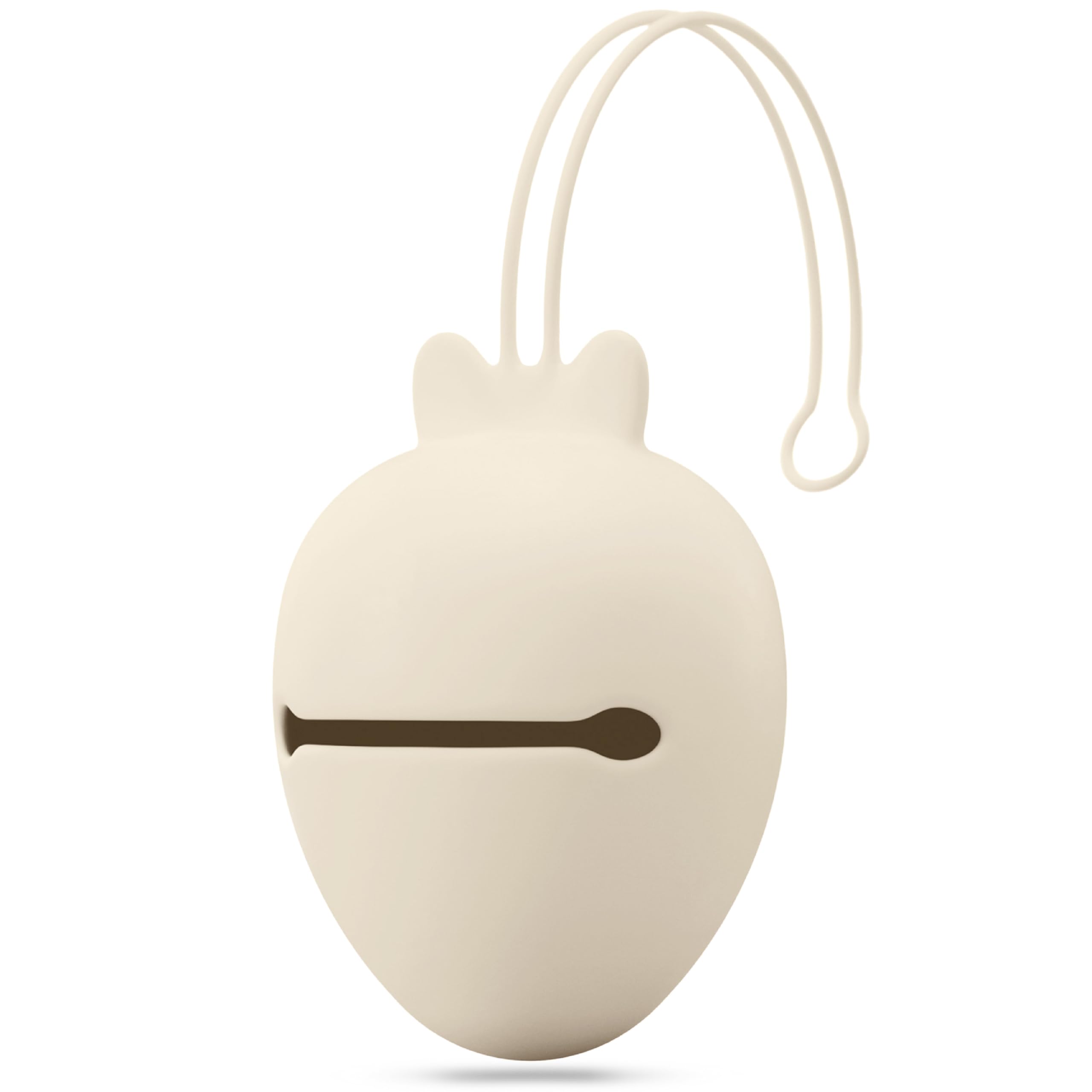 Baby Uma pacifier holder case close-up shows smooth silicone texture