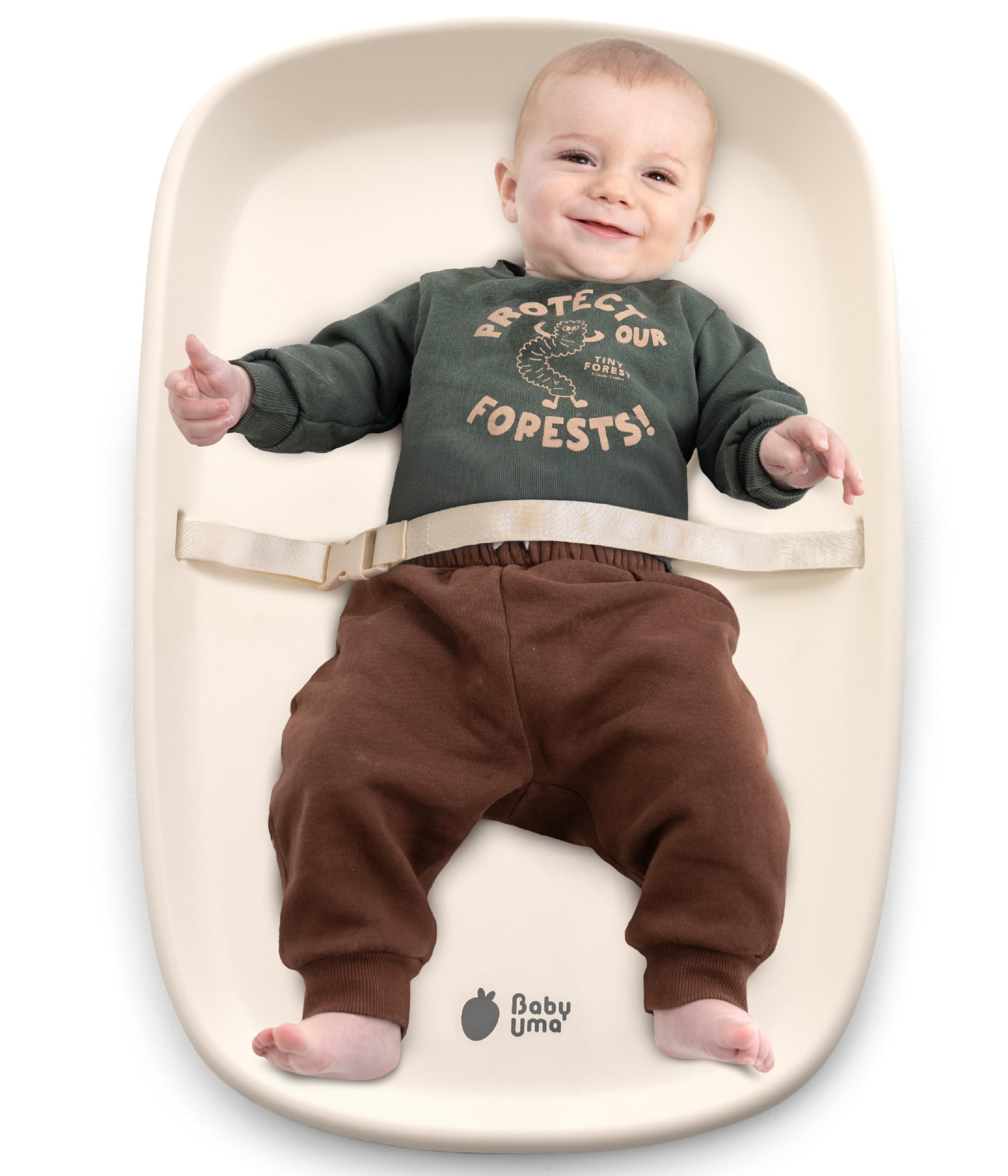 Waterproof surface simplifies diaper duty and quick wipe-ups with minimal fuss