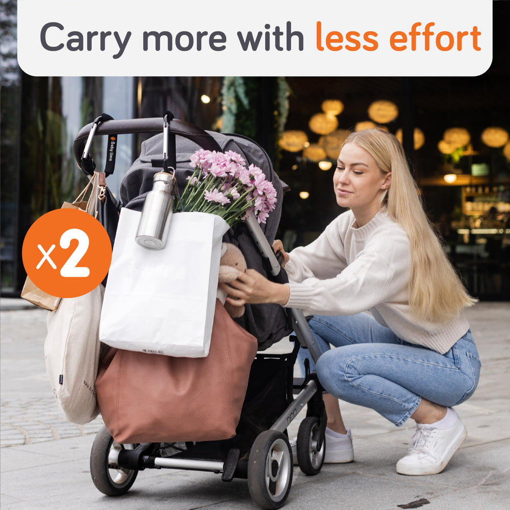 Baby Uma XL non-slip design protects stroller while holding items