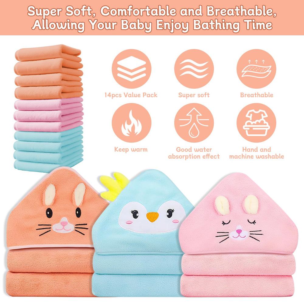 Soft washcloth 25x25 cm for gentle cleansing during bath time.