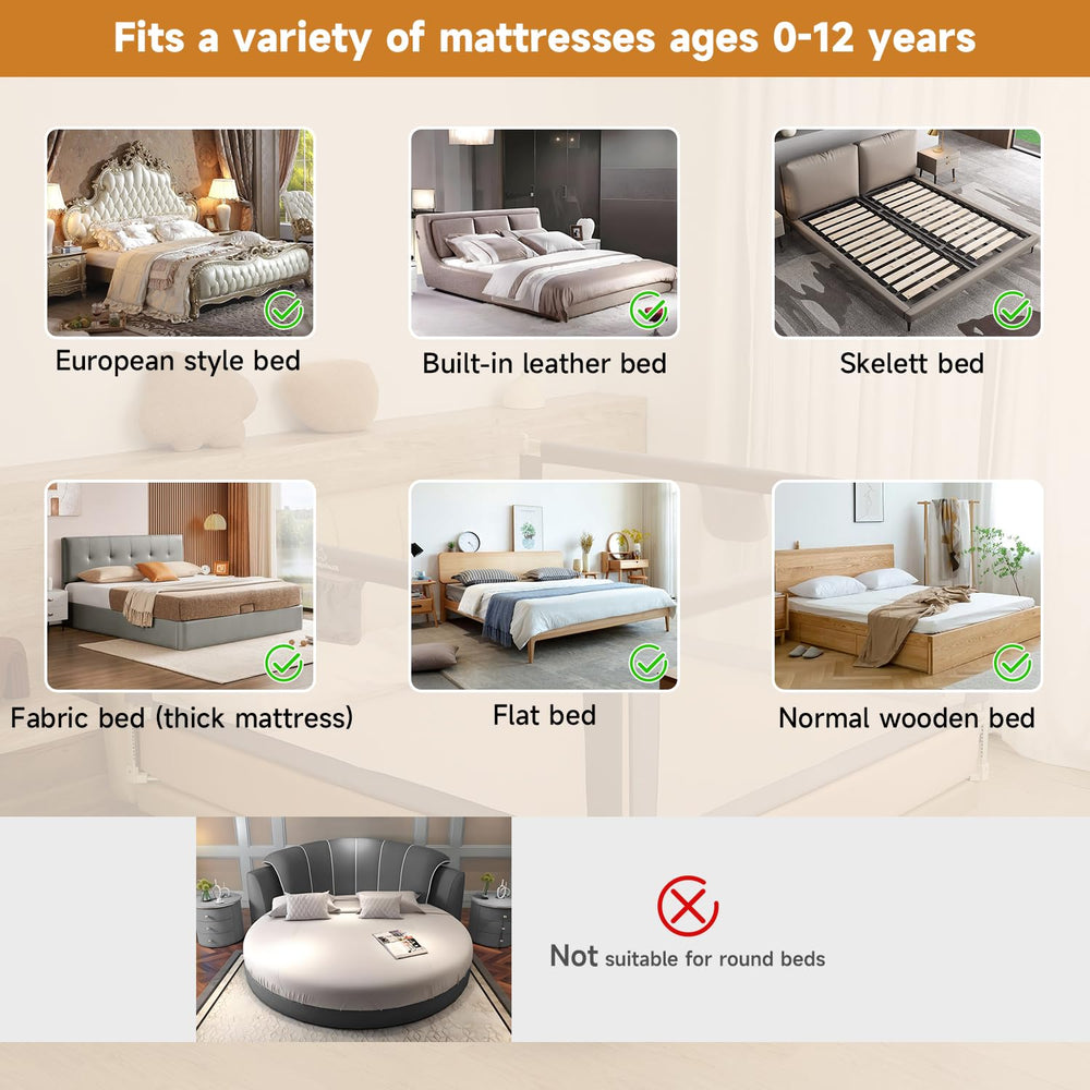 BabyAlly bed rail breathable materials keep sleep comfortable