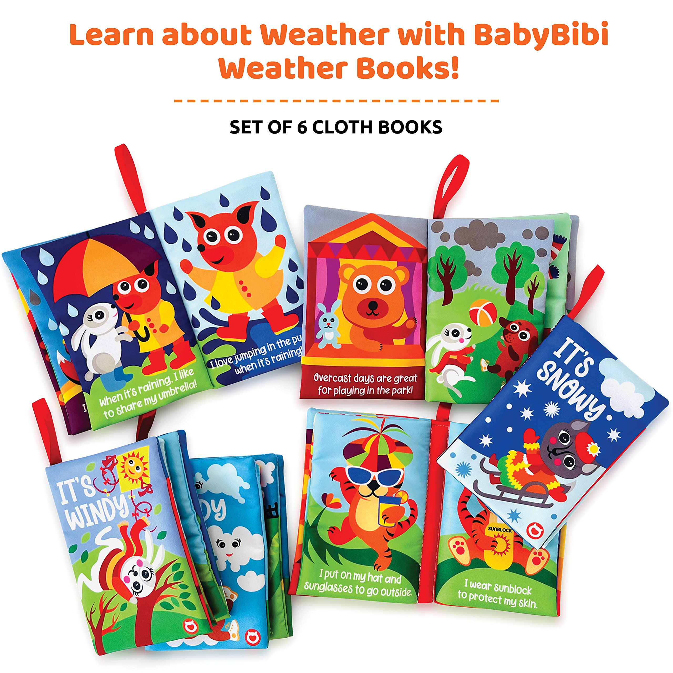 BabyBibi animals-theme cloth book highlights creatures for language development and curiosity.