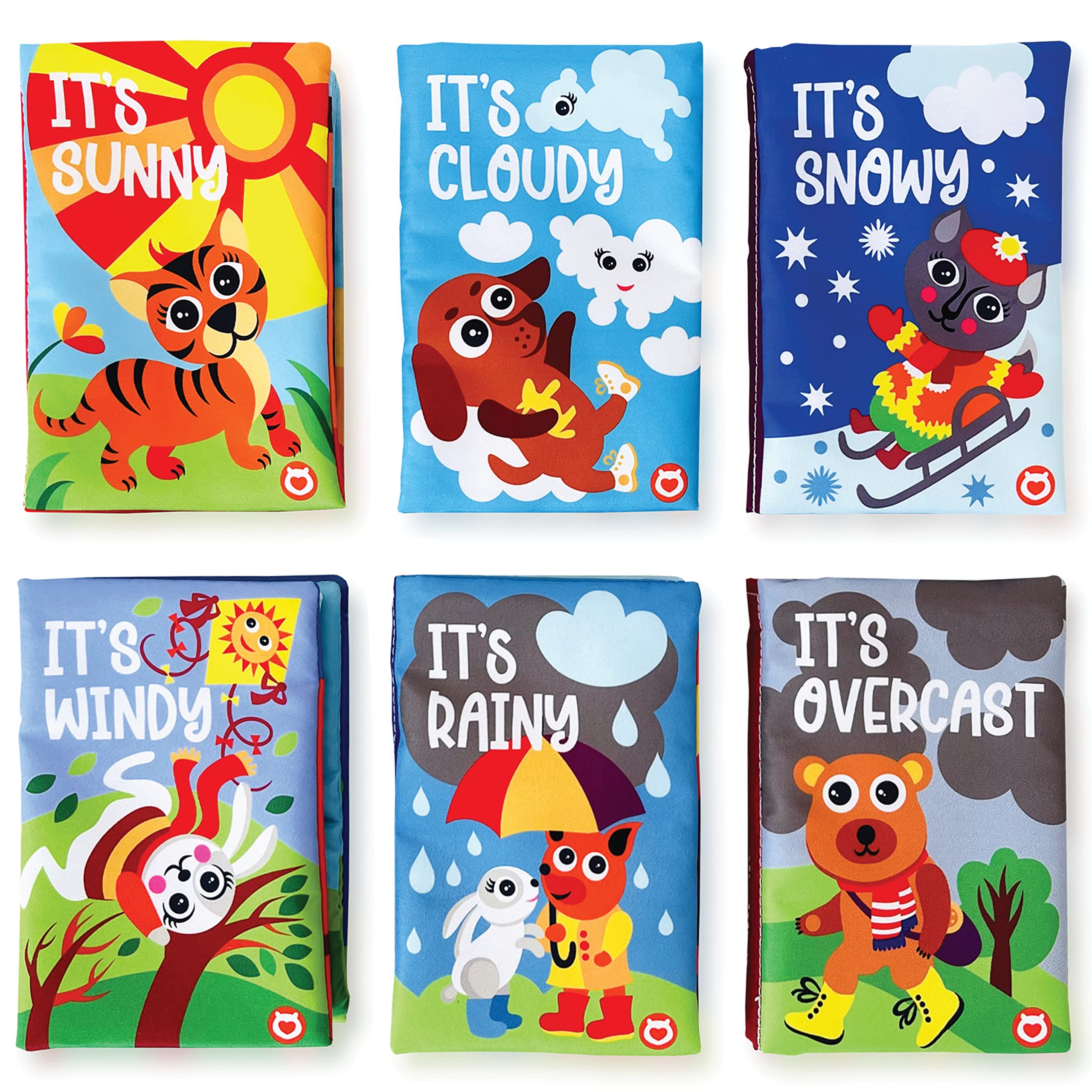 BabyBibi cloth books cover with high-contrast art supports early visual tracking and tactile exploration.