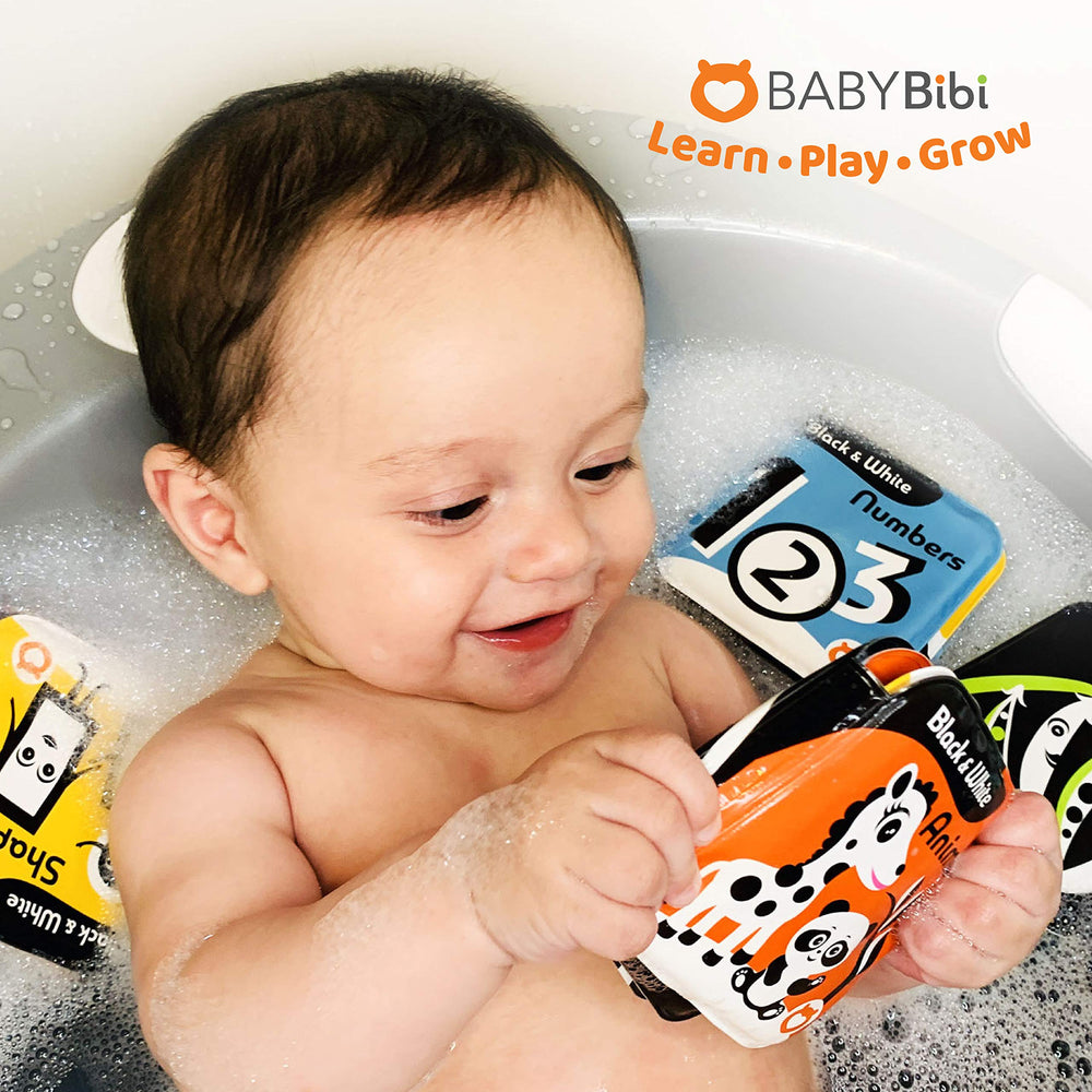 BabyBibi floating bath books durability BPA-free emphasizes safe, durable materials for long-lasting bath time