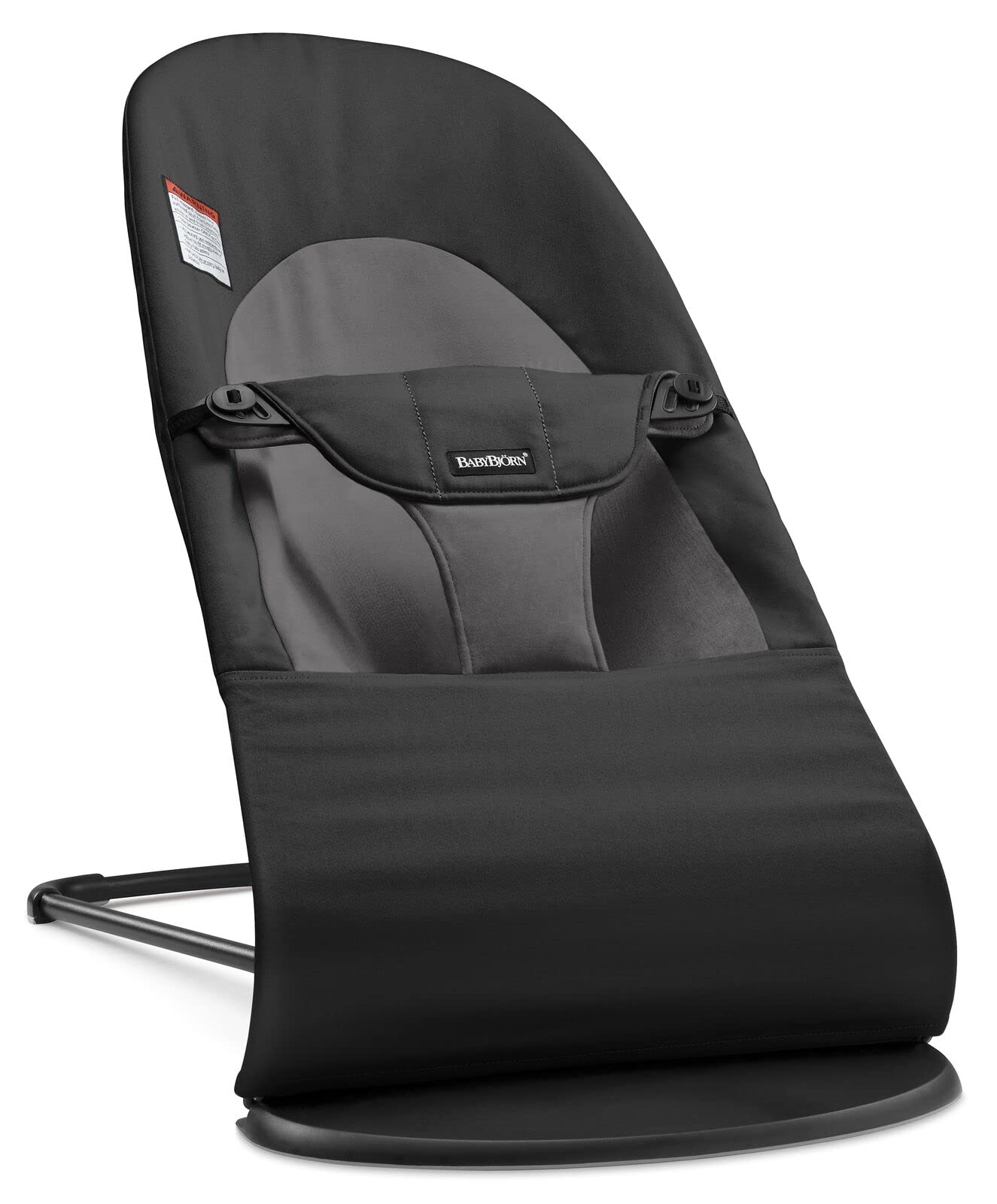 BabyBjörn Bouncer Balance Soft cotton-seat provides gentle back support for newborns.