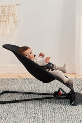 BabyBjörn Bouncer Balance Soft supports infants from birth to toddlerhood.
