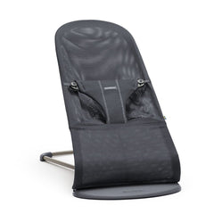 BabyBjörn Bouncer Bliss mesh in Anthracite offers cozy support and portable comfort