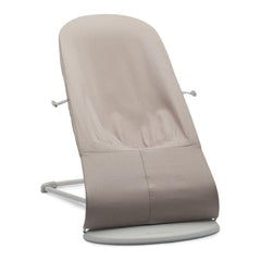 BabyBjörn Bouncer Bliss chair-mode close-up showing 4-position seating and transition