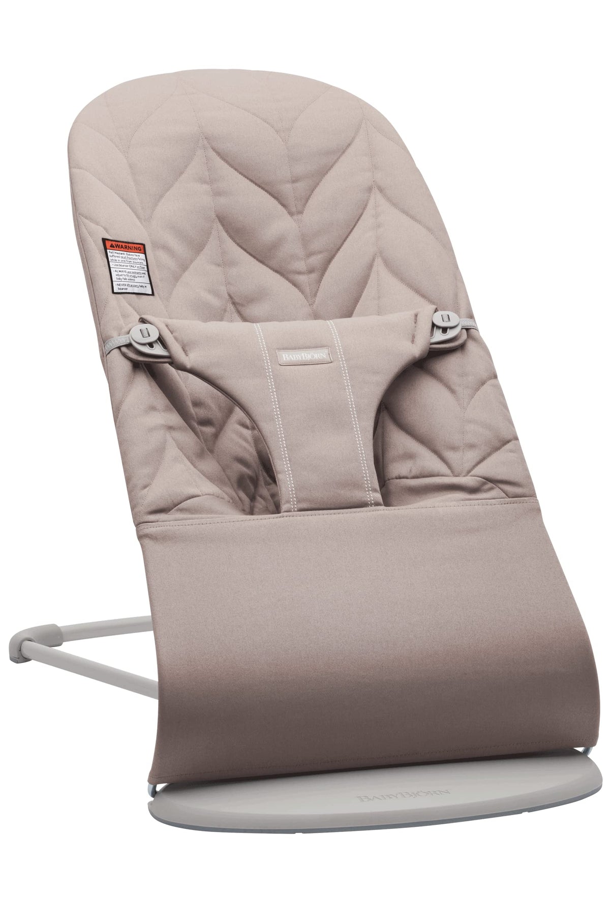 BabyBjörn Bouncer Bliss front view shows ergonomic support for newborns