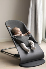 BabyBjorn Bouncer Bliss rocking action invites natural movement and curiosity.