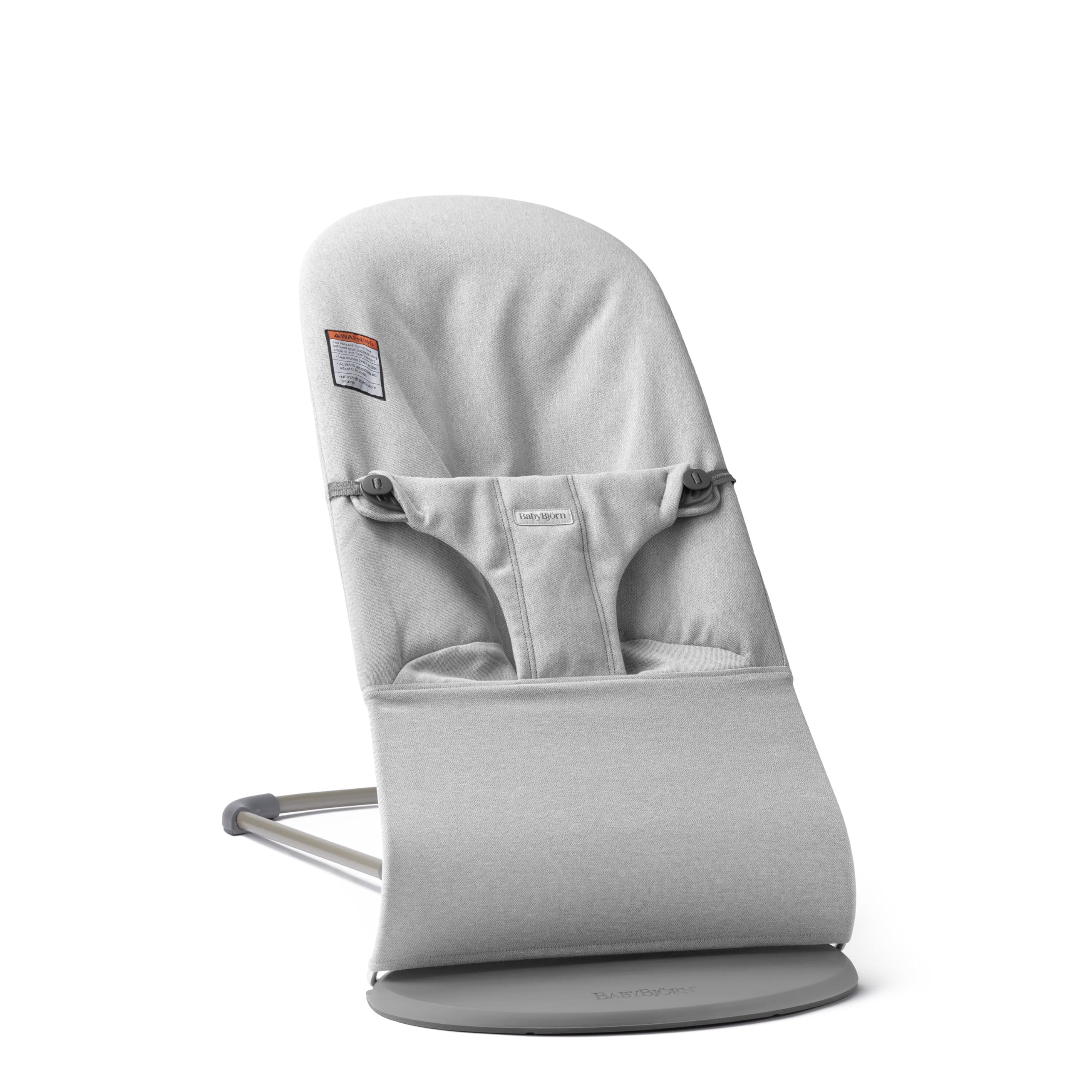 BabyBjörn Bouncer Bliss seat ergonomic-design helps maintain comfortable posture during play.