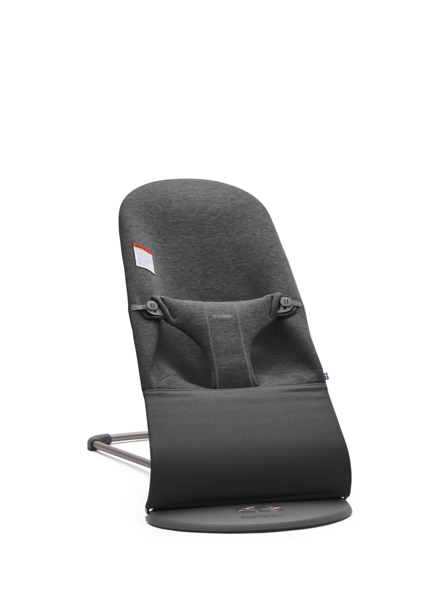 BabyBjorn Bouncer Bliss in soft 3D jersey fabric offers gentle touch and cozy playtime.