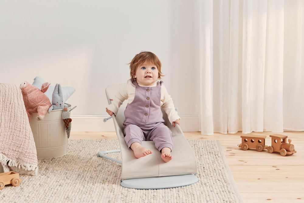 BabyBjörn Bouncer Bliss converts to toddler chair for growing comfort.
