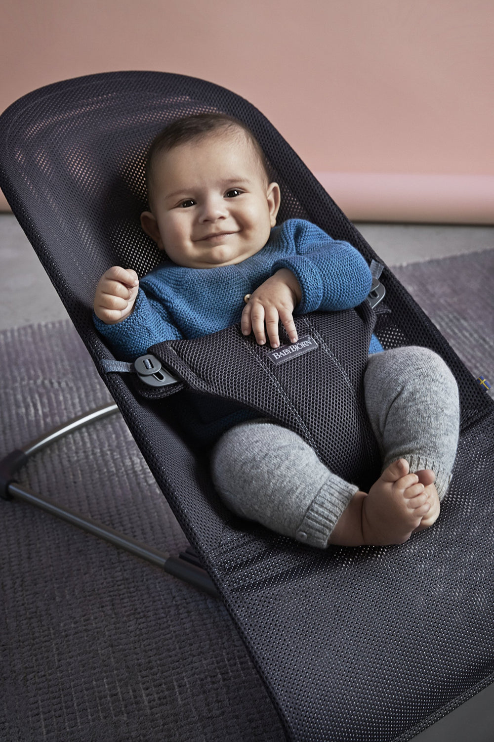 Seat compatible with Bouncer Bliss and Balance Soft for quick style swaps