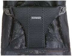 Removable fabric seat detached from bouncer frame for easy cleaning