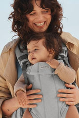 BabyBjörn Harmony waist belt closeup highlights relief during long carries