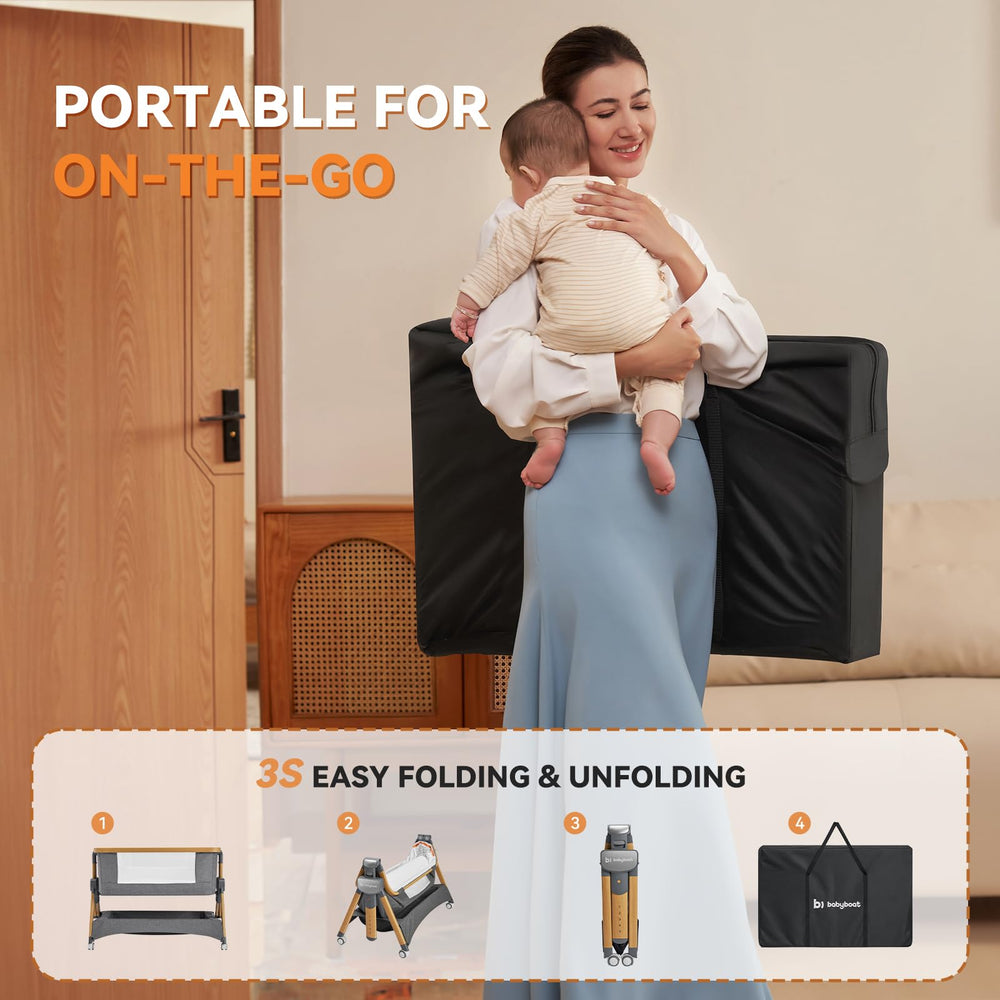 babyboat Cozy2 incline-mode creates an inclined feeding position.