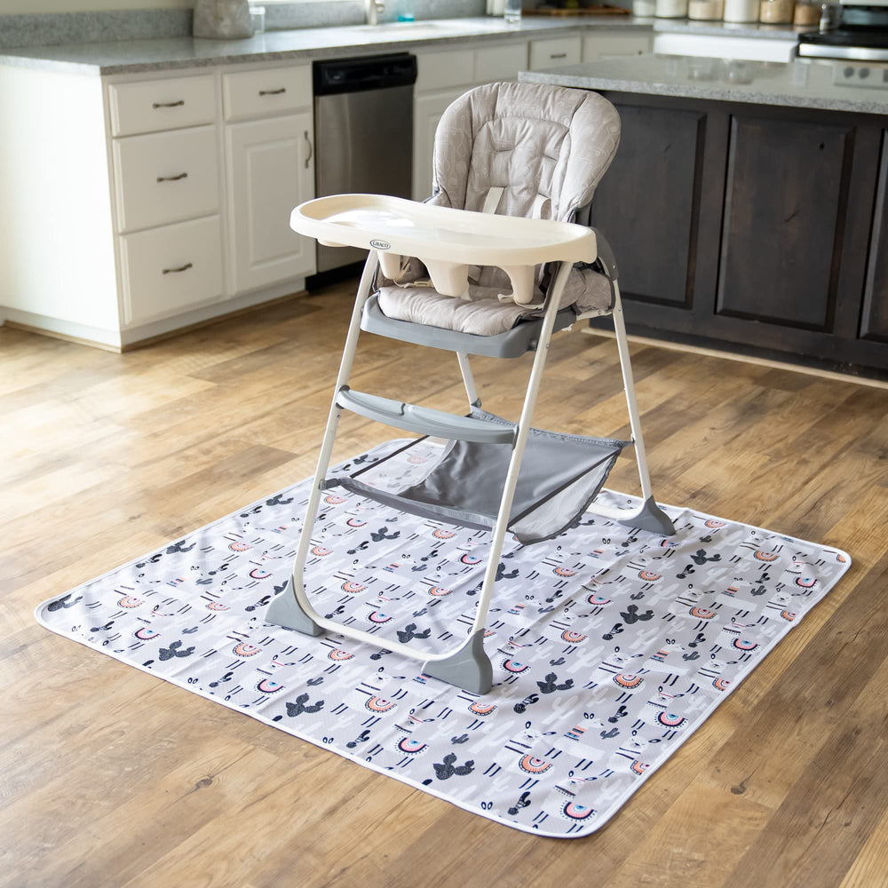 BABYBOET Splat Mat stitching and edge tape emphasize durability