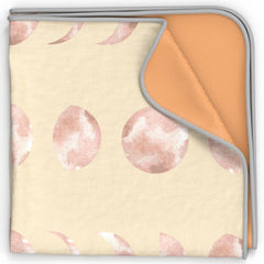 BABYBOET Splat Mat under high chair demonstrates protective coverage for meals.
