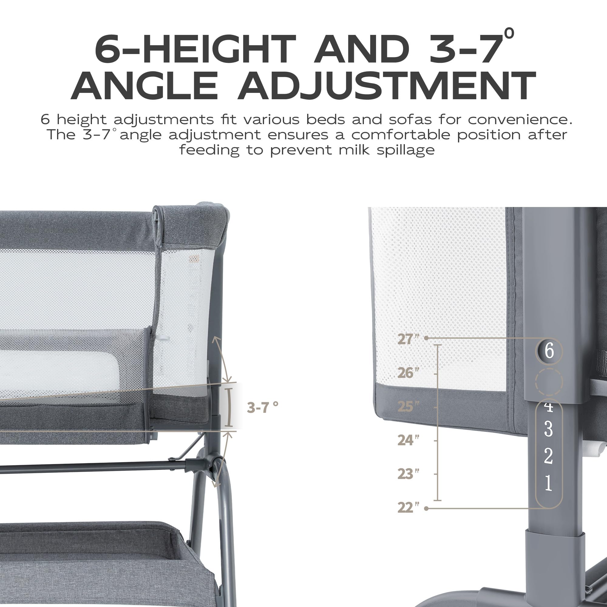 BabyBond 360-degree mesh ensures airflow and baby visibility.