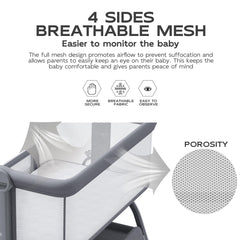 BabyBond fabric dual-side sheet highlights skin-friendly and waterproof layer.