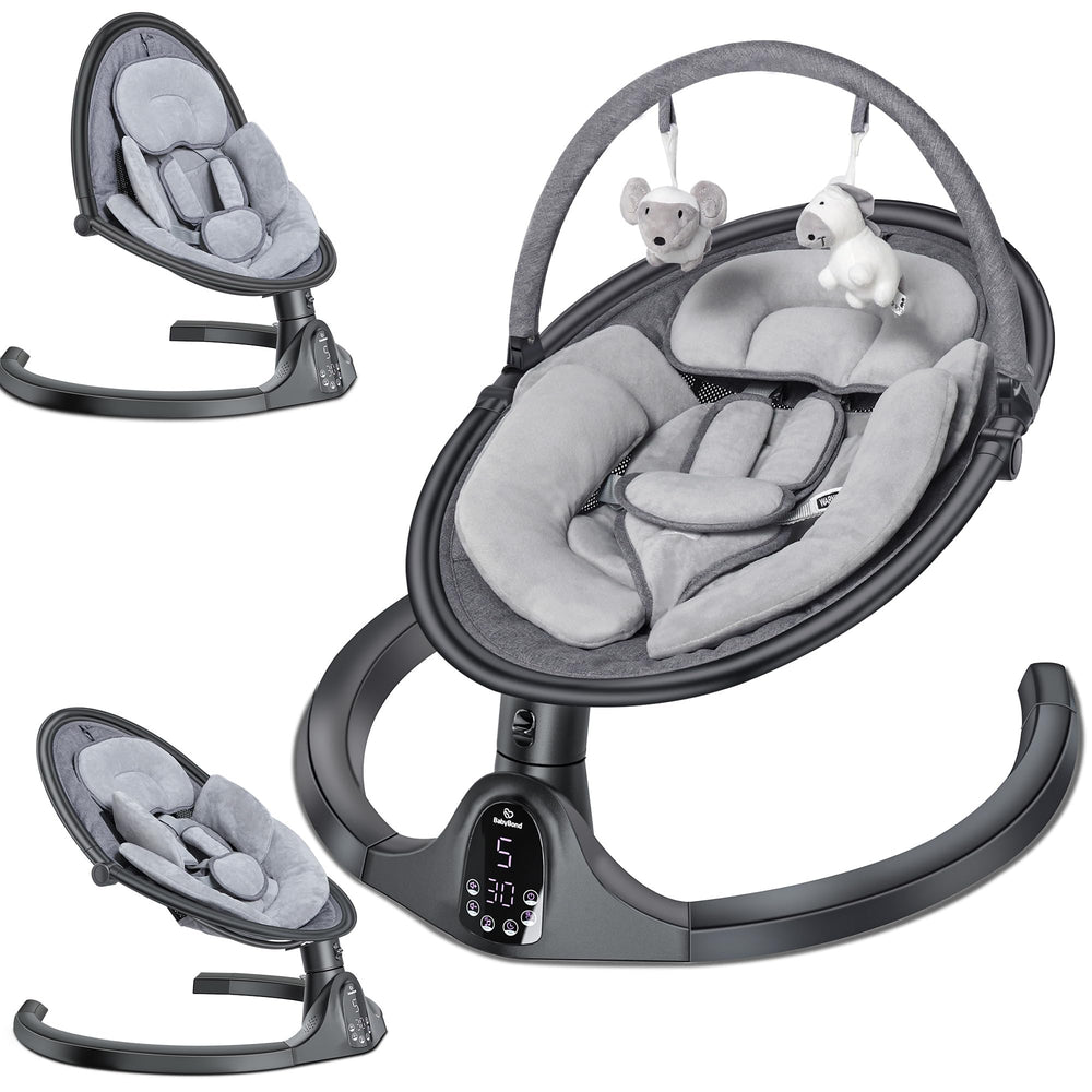 BabyBond baby swing control panel helps you customize soothing with easy Bluetooth and timers.