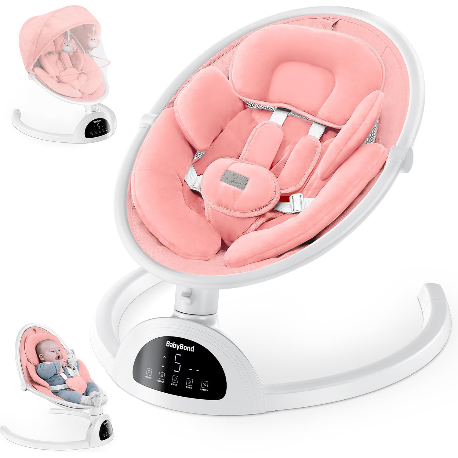 BabyBond soft cushion provides a cozy embrace for soothing moments.