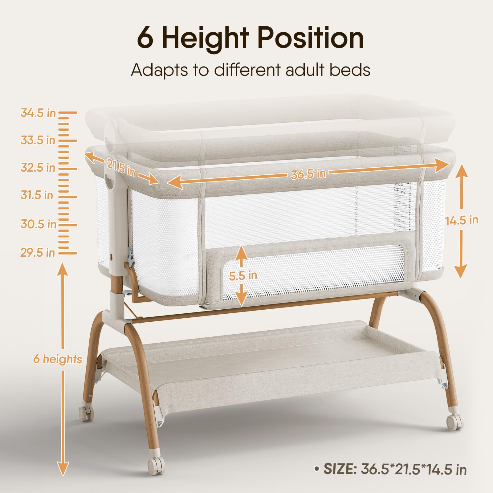BabyBond bassinet base emphasizes stability for a secure sleeping space