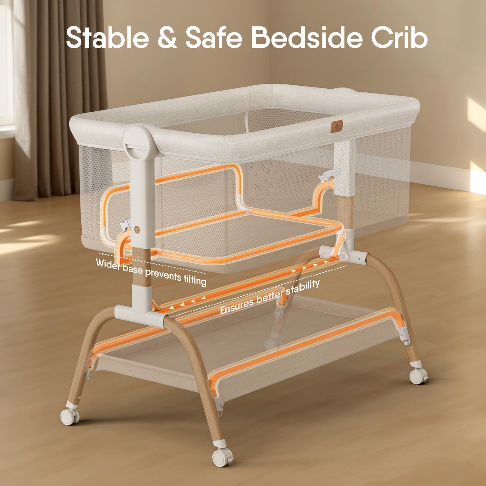 BabyBond mattress and breathable sheet close-up highlights moisture protection and comfort