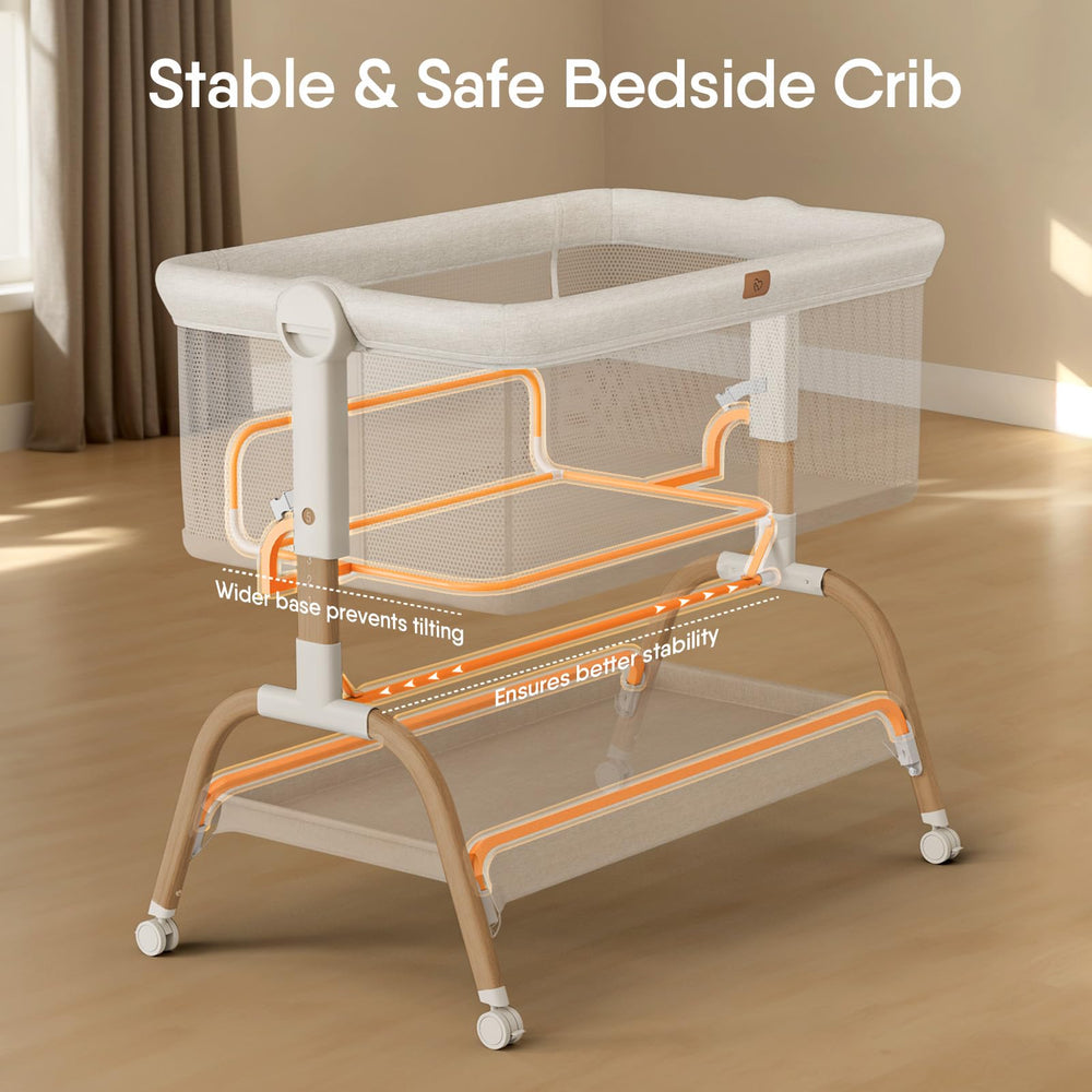 BabyBond mattress and breathable sheet close-up highlights moisture protection and comfort