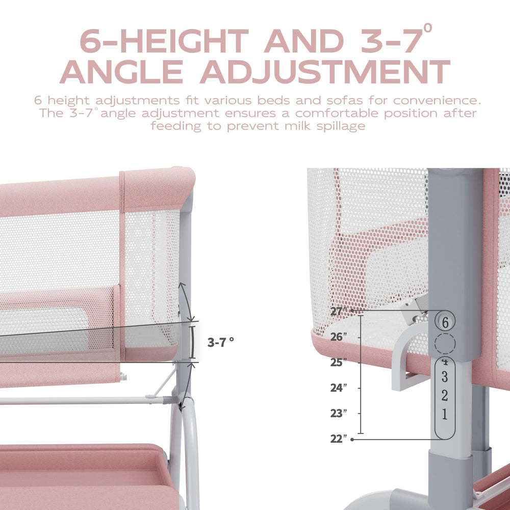 BabyBond bassinet with waterproof sleep surface keeps moisture away from the mattress.
