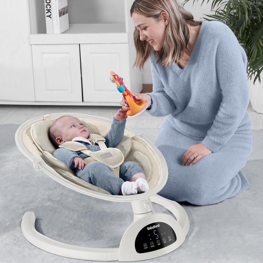 Portable foldable BabyBond swing for indoor and outdoor use