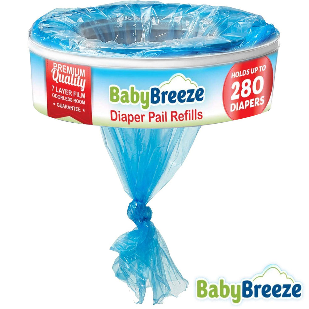 BabyBreeze 7-layer odor-trap technology highlights strong odor control for busy homes