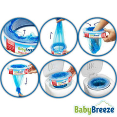 BabyBreeze compatibility with Playtex and Munchkin pails broadens disposal options for families.