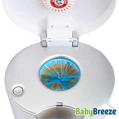 BabyBreeze holds 280 newborn diapers per refill for extended use and fewer changes