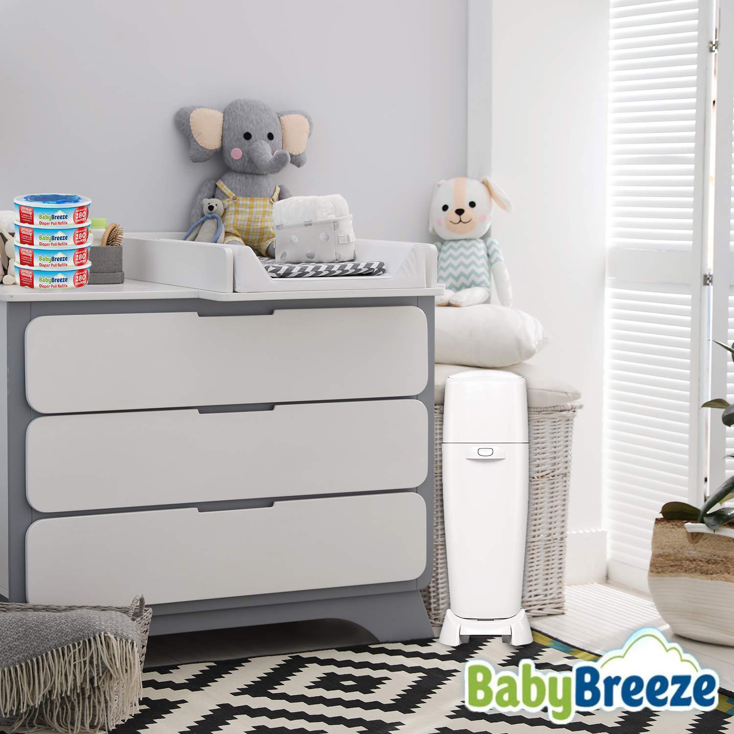 BabyBreeze top-ring-removal guide for NEW pails ensures correct fit.