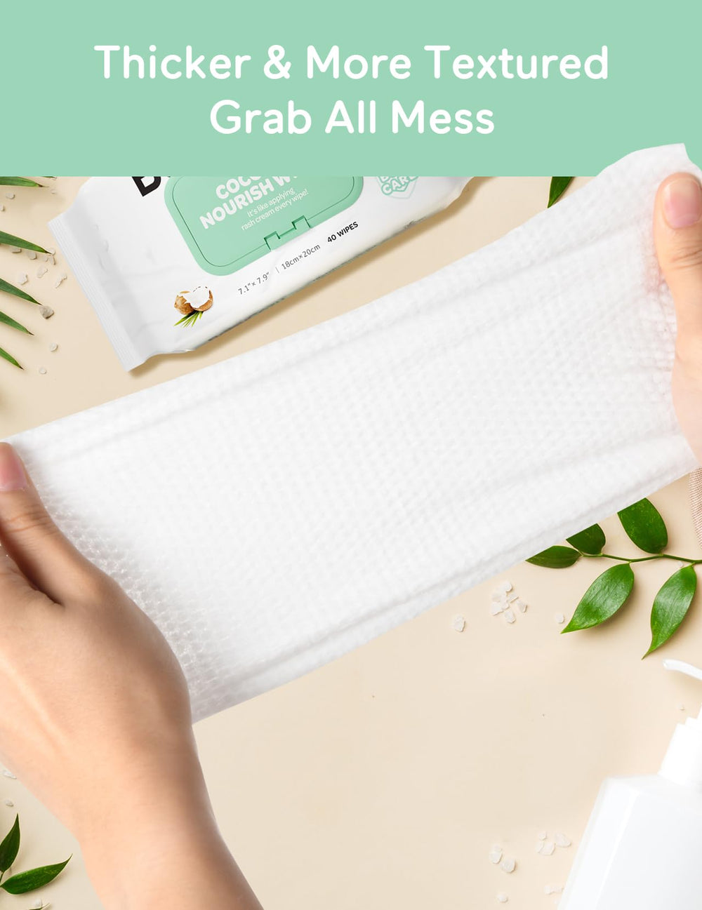 Babycozy Sensitive Wipes pH-balanced indicator suggests skin-friendly cleansing.