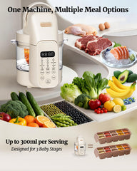 Baby Dolce touch-screen control panel simplifies setting recipes.