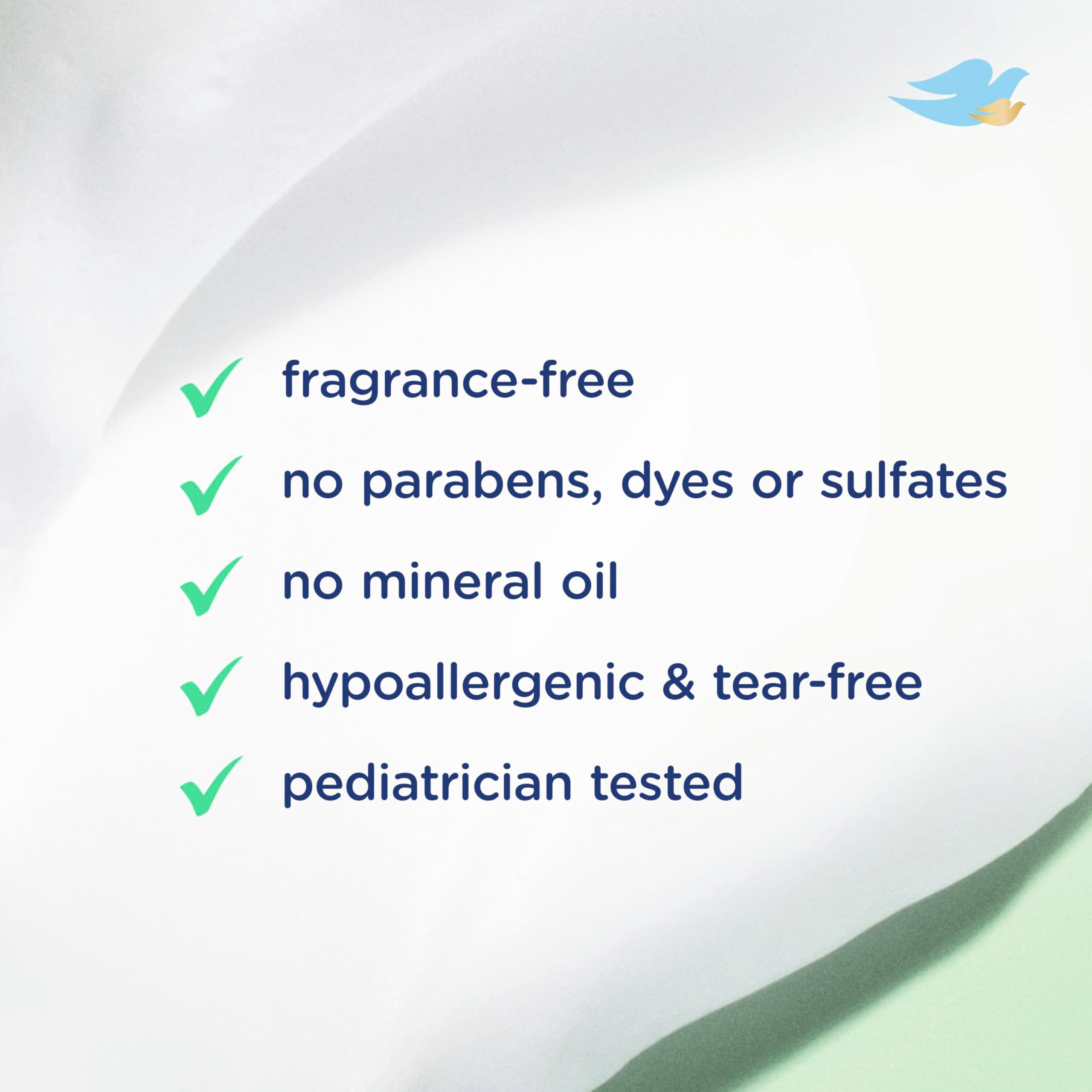 Baby Dove 98% naturally derived formula packaging