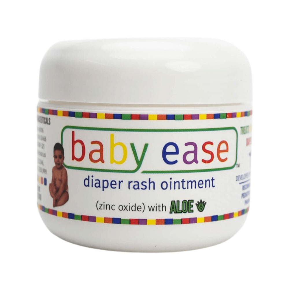 BabyEase diaper rash cream tube provides quick relief for irritated baby skin.