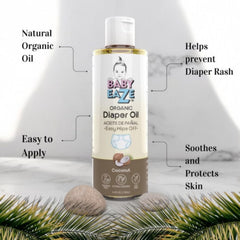 BABYEAZE Diaper Oil dispense smoothly supports fast, clean diaper changes.