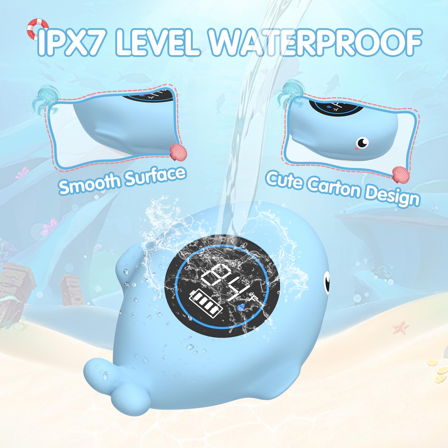 BabyElf bath thermometer room temperature function supports sleep environment planning