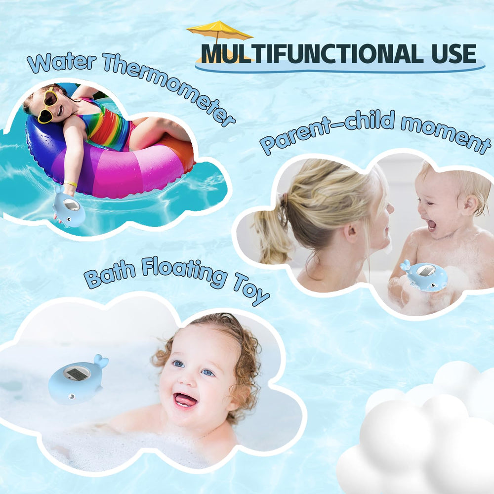 BabyElf cute floating toy makes bath time fun while monitoring temperature.