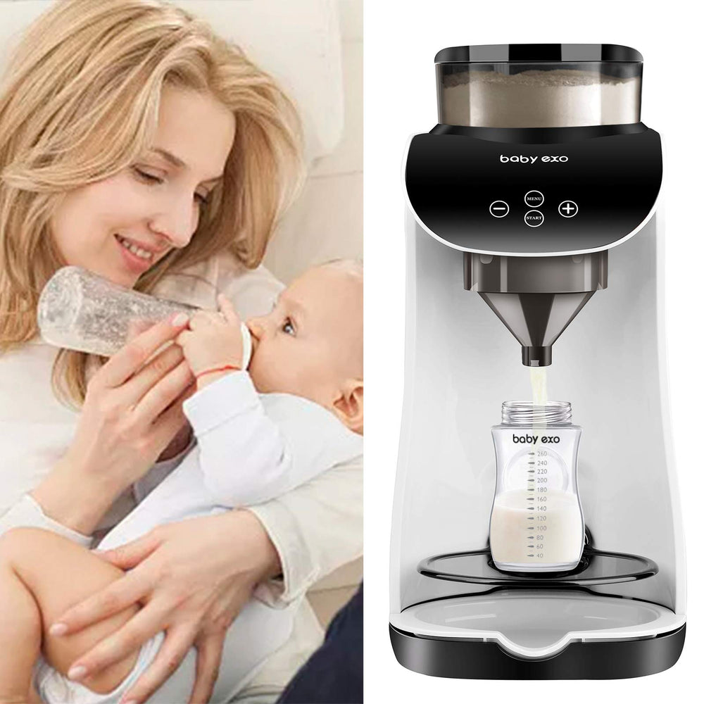 BabyExo formula box capacity of 300 g supports multiple feeds between refills