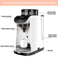 BabyExo temperature control dial enables precise warming for bottle readiness
