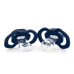 Baby Fanatic pacifier Chargers logo button showcases team pride and soothing use during playtime.